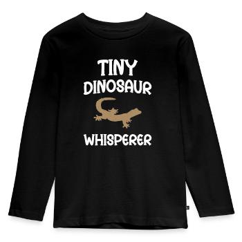 Tiny Dinosaur Whisperer - Kids' Premium Longsleeve Shirt - black - Front - AI Model Kid Male (0cm)