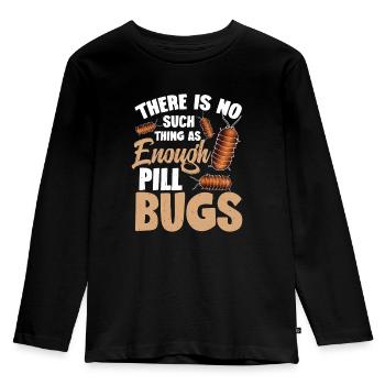 There are no enough pill errors - Kids' Premium Longsleeve Shirt - black - Front - AI Model Kid Male (0cm)