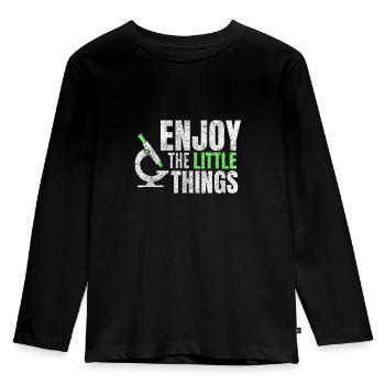 Biologie Student - Kinder Premium Bio Langarmshirt - Schwarz - Vorne - AI Model Kid Male (0cm)