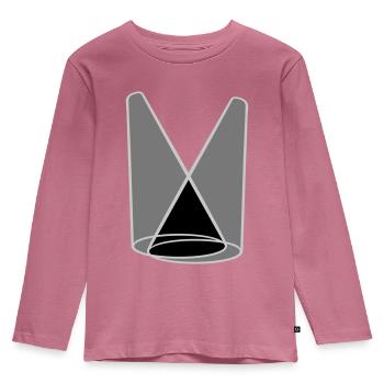 Cône de lumière de projecteur d’étape 2 - T-shirt manches longues Premium Enfant - mauve - Devant - AI Model Kid Female (0cm)