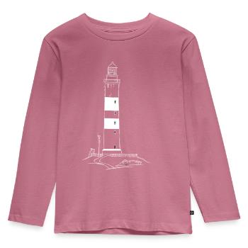 Phare d’Amrum - T-shirt manches longues Premium Enfant - mauve - Devant - AI Model Kid Female (0cm)