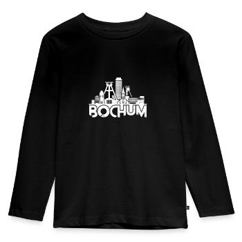 Bochum - Kids' Premium Longsleeve Shirt - black - Front - AI Model Kid Male (0cm)