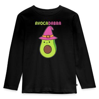 Avocadabra Wizard - Kids' Premium Longsleeve Shirt - black - Front - AI Model Kid Male (0cm)