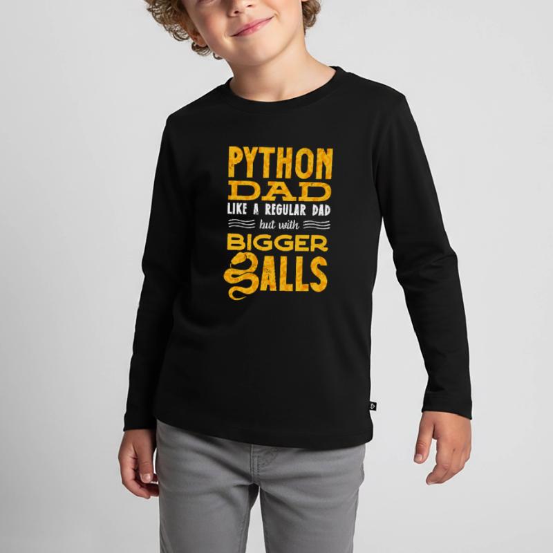 Banana Ball Python Herpetologist Python dad Kinder Premium Bio Langarmshirt