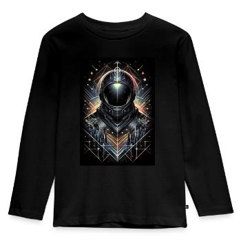 Astronaute - T-shirt manches longues Premium Enfant - noir - Devant - AI Model Kid Male (0cm)