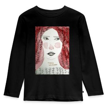 Dream on little dreamer - Kids' Premium Longsleeve Shirt - black - Front - AI Model Kid Male (0cm)