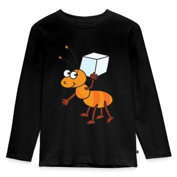 Ant sugar cubes sugar cubes sugar - Kids' Premium Longsleeve Shirt - black - Front - AI Model Kid Male (0cm)