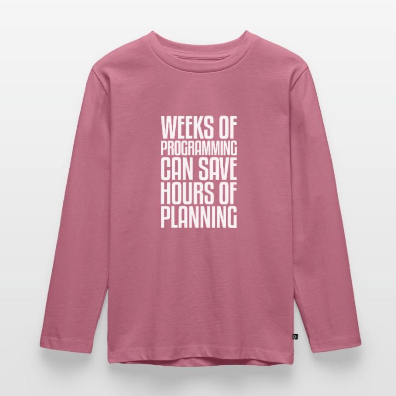 Weeks of Programming | Programmierer Computer IT Kinder Premium Bio Langarmshirt