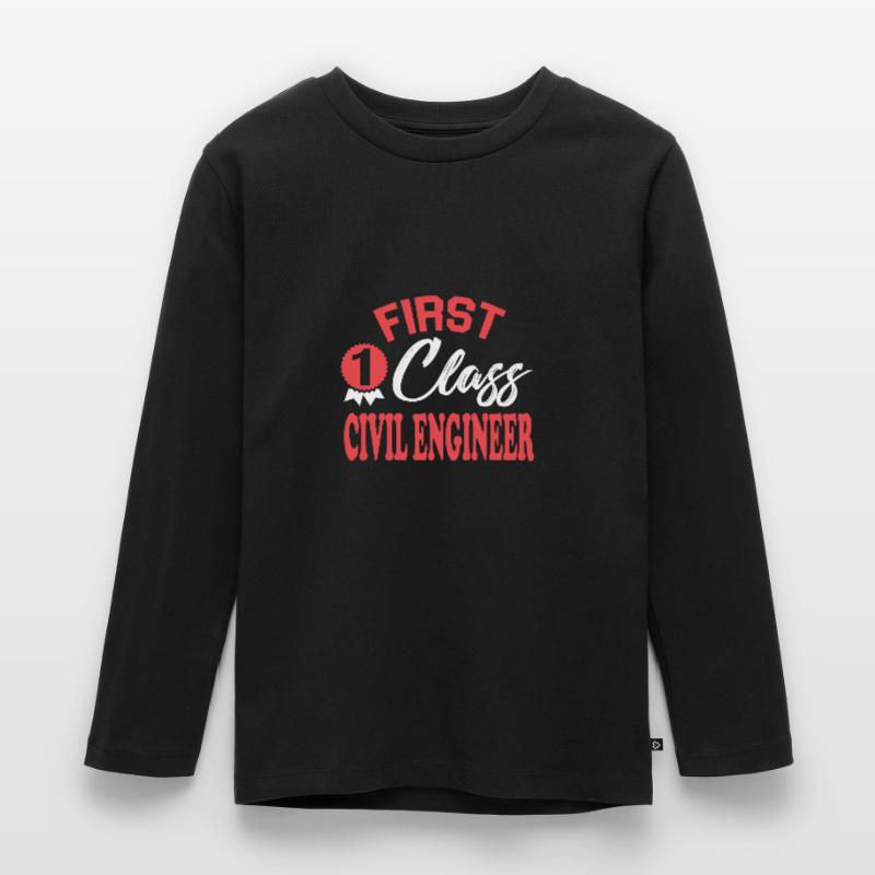 First-class civil engineer Kids' Premium Longsleeve Shirt