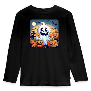 1696273262059 - T-shirt manches longues Premium Enfant - noir - Devant - AI Model Kid Male (0cm)