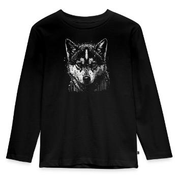 Husky puppy - Kids' Premium Longsleeve Shirt - black - Front - AI Model Kid Male (0cm)