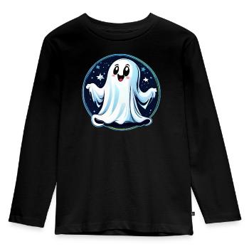 Mignon petit croquemitaine - T-shirt manches longues Premium Enfant - noir - Devant - AI Model Kid Male (0cm)