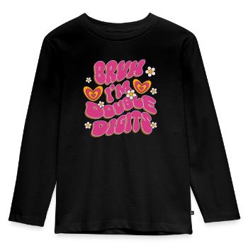 10ème Anniversaire Fille Idée Cadeau Dix Ans - T-shirt manches longues Premium Enfant - noir - Devant - AI Model Kid Male (0cm)