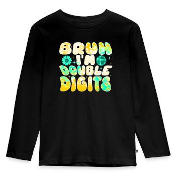 10th Birthday Girl Gift Idea Ten Years - Kids' Premium Longsleeve Shirt - black - Front - AI Model Kid Male (0cm)