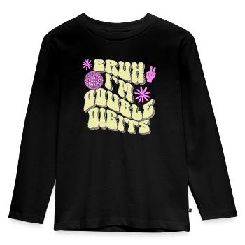10th Birthday Girl Gift Idea Ten Years - Kids' Premium Longsleeve Shirt - black - Front - AI Model Kid Male (0cm)