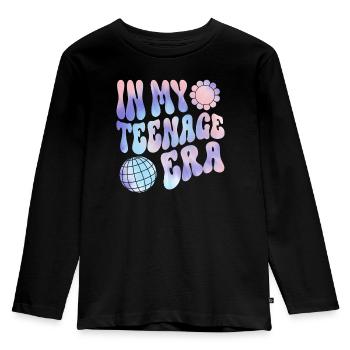 13. Geburtstag Mädchen Geschenkidee Teenager - Kinder Premium Bio Langarmshirt - Schwarz - Vorne - AI Model Kid Male (0cm)