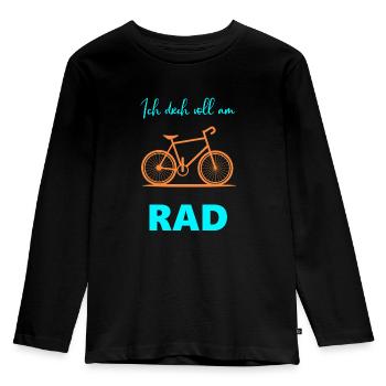 Bicyclette - T-shirt manches longues Premium Enfant - noir - Devant - AI Model Kid Male (0cm)