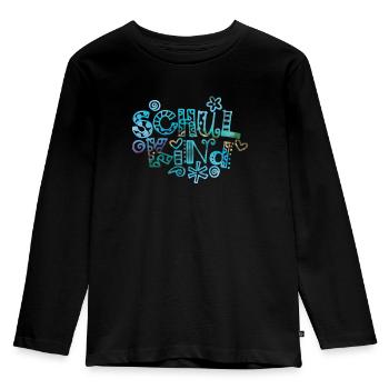 Schoolchild - Kids' Premium Longsleeve Shirt - black - Front - AI Model Kid Male (0cm)