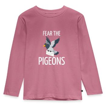 pigeonnier pigeon reproducteur pigeon cadeau pigeon - T-shirt manches longues Premium Enfant - mauve - Devant - AI Model Kid Female (0cm)