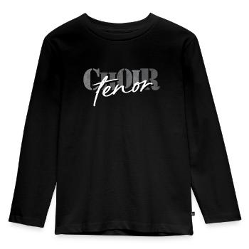 Choir Tenor singer - Kids' Premium Longsleeve Shirt - black - Front - AI Model Kid Male (0cm)