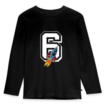 Missile Je suis un vaisseau spatial spatial spatial - T-shirt manches longues Premium Enfant - noir - Devant - AI Model Kid Male (0cm)