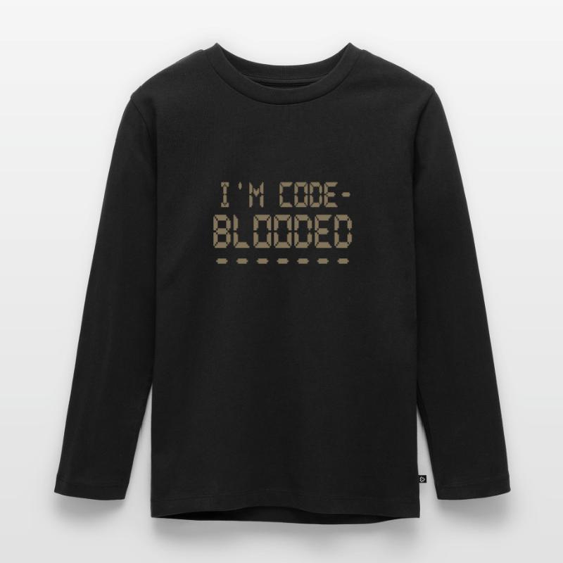 Computerprogrammierung Ich bin Code Blooded Programmierer Kinder Premium Bio Langarmshirt