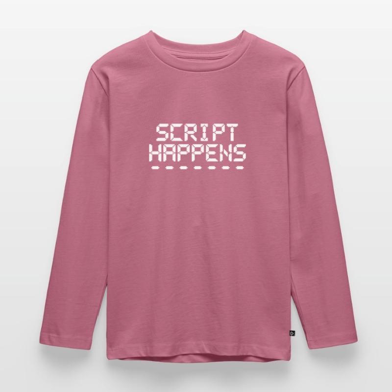 Le script de programmation informatique se produit Programmeur T-shirt manches longues Premium Enfant