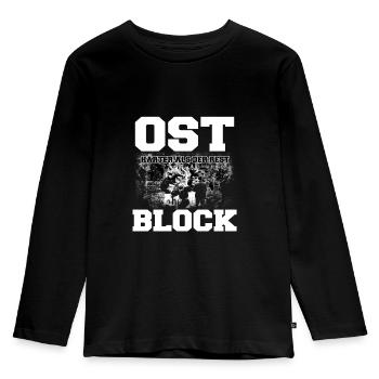 Eastern Bloc Fans East Curve East Football - Kids' Premium Longsleeve Shirt - black - Front - AI Model Kid Male (0cm)