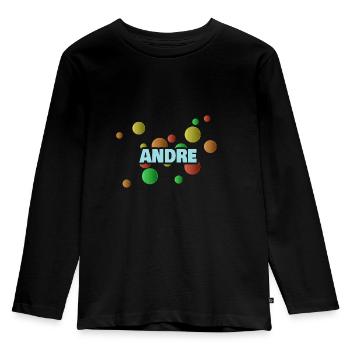 Fosse à balles André - T-shirt manches longues Premium Enfant - noir - Devant - AI Model Kid Male (0cm)