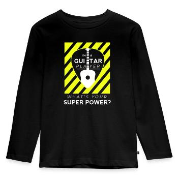Musik Instrument Melodie - Kinder Premium Bio Langarmshirt - Schwarz - Vorne - AI Model Kid Male (0cm)