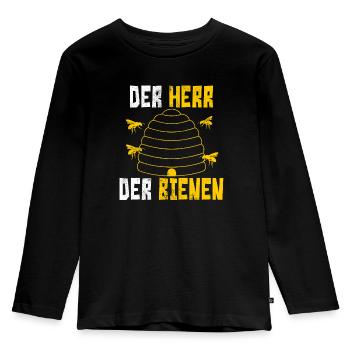 Imker - Kinder Premium Bio Langarmshirt - Schwarz - Vorne - AI Model Kid Male (0cm)