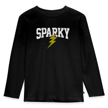 electrician - Kids' Premium Longsleeve Shirt - black - Front - AI Model Kid Male (0cm)