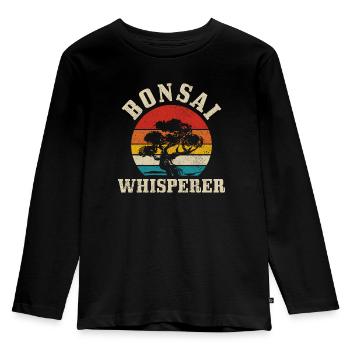 bonsai - Kids' Premium Longsleeve Shirt - black - Front - AI Model Kid Male (0cm)
