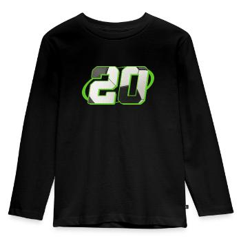 20 Birthday Soccer 20 Years Soccer Player - Kids' Premium Longsleeve Shirt - black - Front - AI Model Kid Male (0cm)