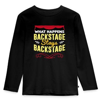 Theatre - Kids' Premium Longsleeve Shirt - black - Front - AI Model Kid Male (0cm)
