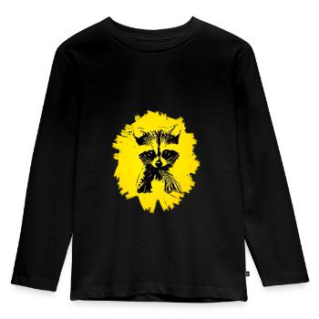 Rat de lavage - T-shirt manches longues Premium Enfant - noir - Devant - AI Model Kid Male (0cm)
