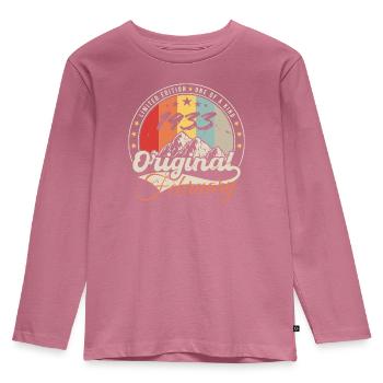 Birthday Gift February 1933 Vintage 91 Years - Kids' Premium Longsleeve Shirt - mauve - Front - AI Model Kid Female (0cm)