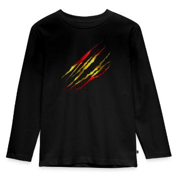 Spain Slit open 001 AllroundDesigns - Kids' Premium Longsleeve Shirt - black - Front - AI Model Kid Male (0cm)
