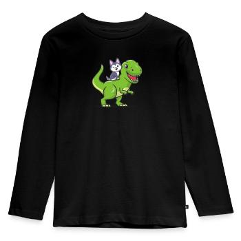 Malamute d’Alaska - T-shirt manches longues Premium Enfant - noir - Devant - AI Model Kid Male (0cm)