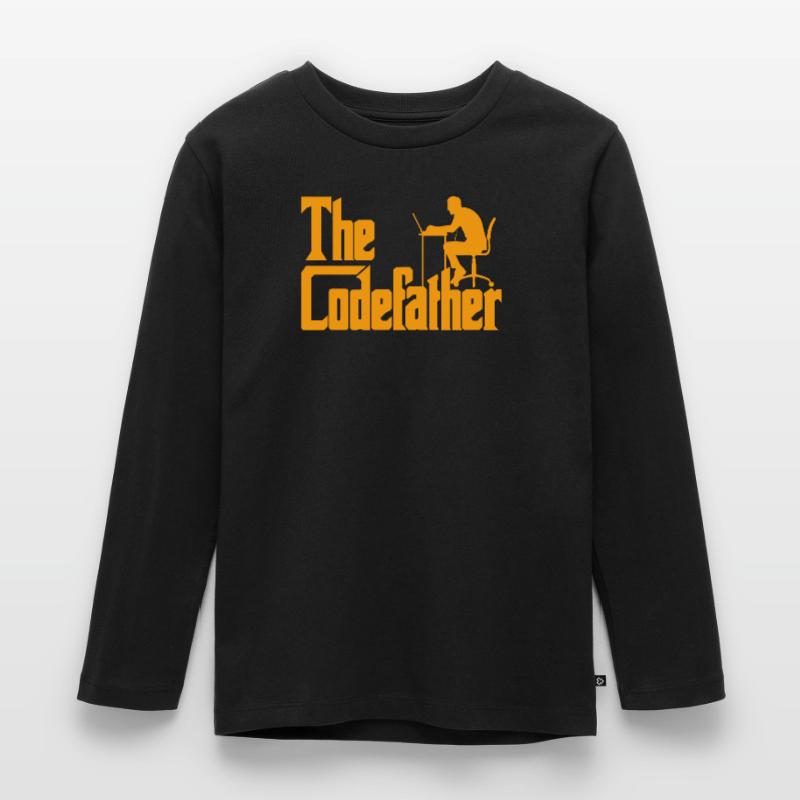 Developer Fun Saying The Codefather Coder Kids' Premium Longsleeve Shirt