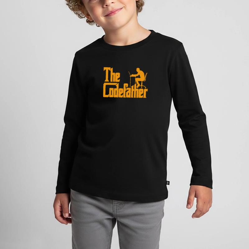 Developer Fun Saying The Codefather Coder Kids' Premium Longsleeve Shirt