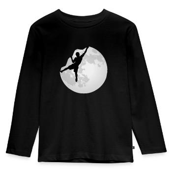 Escalade sans rocher Escalade - T-shirt manches longues Premium Enfant - noir - Devant - AI Model Kid Male (0cm)