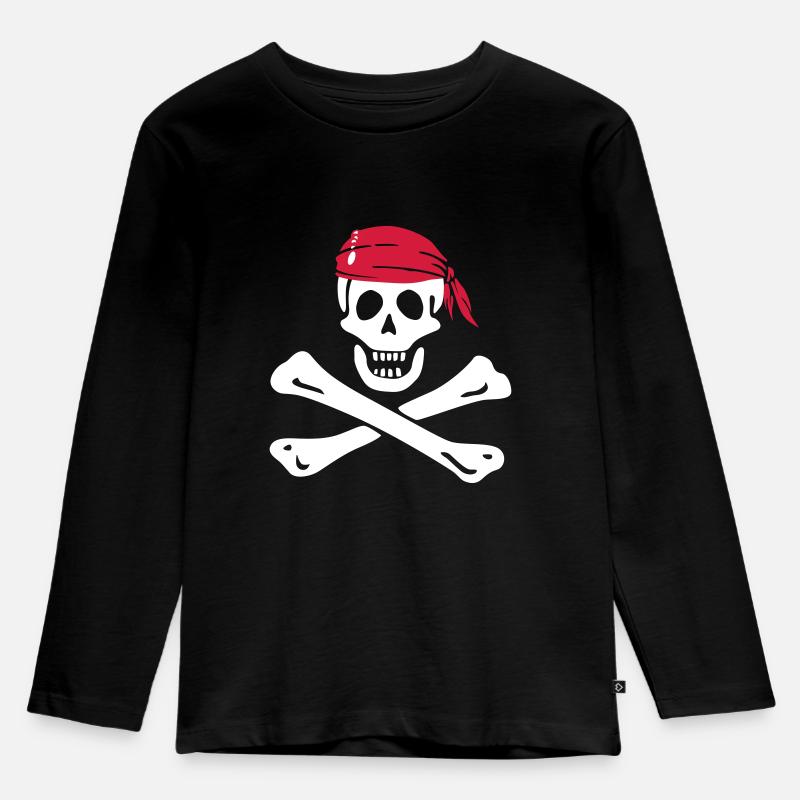 Pirate - T-shirt manches longues Premium Enfant - noir