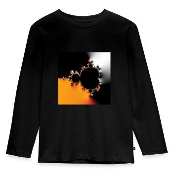 Fractal #43 - Kids' Premium Longsleeve Shirt - black - Front - AI Model Kid Male (0cm)