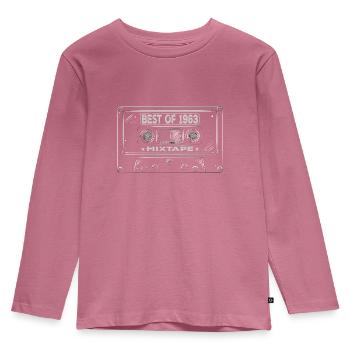 1963 Birthday Mixtape Cassette Retro - T-shirt manches longues Premium Enfant - mauve - Devant - AI Model Kid Female (0cm)