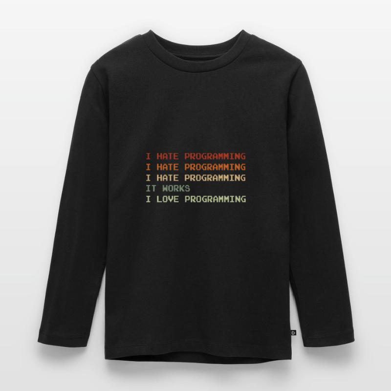 Things I Hate Programming Coder Coding Developer S Kinder Premium Bio Langarmshirt