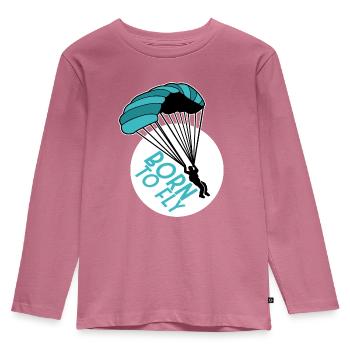 parapente - T-shirt manches longues Premium Enfant - mauve - Devant - AI Model Kid Female (0cm)