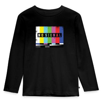 Image de test Aucun signal TV - T-shirt manches longues Premium Enfant - noir - Devant - AI Model Kid Male (0cm)