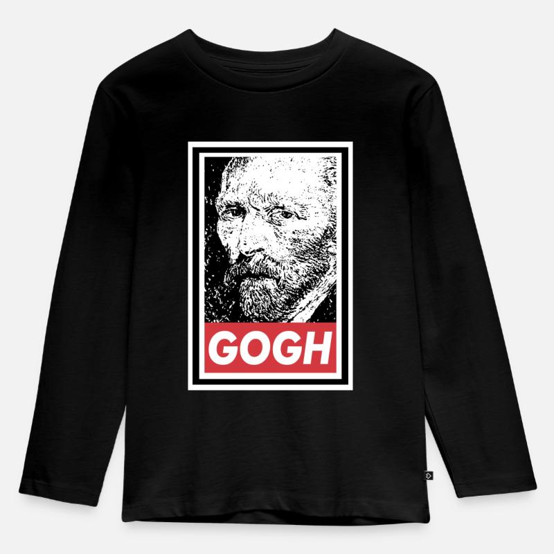 OBÉIR À VAN GOGH - T-shirt manches longues Premium Enfant - noir