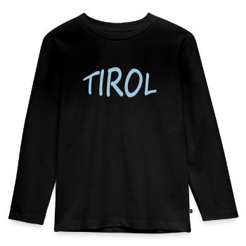 TYROL - Kids' Premium Longsleeve Shirt - black - Front - AI Model Kid Male (0cm)